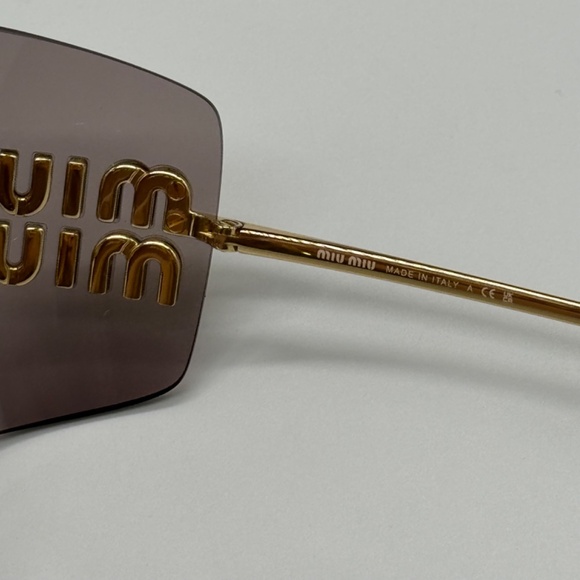NEW SMU 54Y 5AK06I MIU MIU GOLD BROWN MU54YS 5AK06I WOMEN MU 54YS SUNGLASSES main image 8